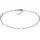 VIVANCE Fußkette "925 Silber Herz Motiv", weiß, Fußketten, Damen, 24+2cm, Silber 925 (Sterlingsilber), glänzend