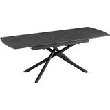 riess-ambiente Ausziehbarer Esstisch MIKADO 180-230cm graphit Keramik schwarz Sterngestell - Grau
