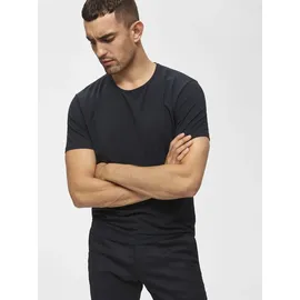 Selected "SLHNEWPIMA SS O-NECK TEE NOOS", (16073457) black