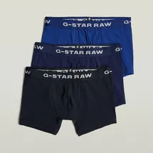 G-Star Boxershorts Boxer briefs blau / lila / weiß L 3er Pack