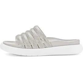 Gabor Pantolette GABOR "Pantolette", Damen, Gr. 38, silber, Schuhe Pantolette