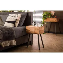KAWOLA Nachtschrank ANYL 1 x 40 x 30 cm Beige
