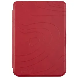 Tolino shine / shine color - Tasche Slim - Dark Red Texture