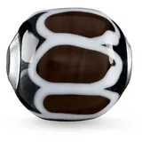 Thomas Sabo Karma Bead K0253-017-6 Glas-Bead Grün, Schwarz, Weiß""