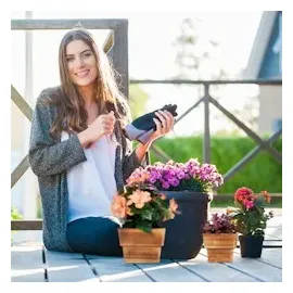 Relaxdays 19 x 19 x 14 cm Braun