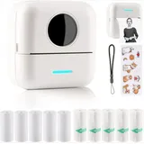 Bebusingoto Mini-etikettendrucker, Mini-fotodrucker Für Smartphones, Thermodrucker Für Aufkleber, Fotodrucker Für Reisetagebücher, Logos, Notizen, Tagebücher, Listen Und Memos