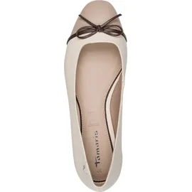 TAMARIS Damen Ballerina flach, beige, 41 EU