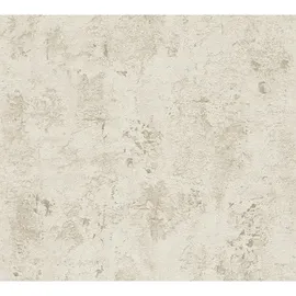 A.S. Création Vliestapete Uni Betonoptik Creme Beige