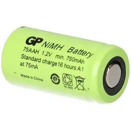 GP 2 x GP GP75AAH Akku 2/3AA Mignon NiMH Akku 1,2V 750mAh