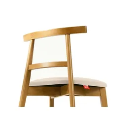 Konsimo Holzstuhl LILIO creme 2er Set