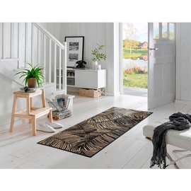 Wash+Dry Fußmatte WASH+DRY BY KLEEN-TEX Teppiche Gr. B/L: 75 cm x 120 cm, 7 mm, 1 St., schwarz (taupe, schwarz) Fußmatten gemustert