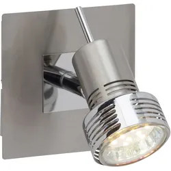 Brilliant LED Wandspot Kassandra eisen chrom GU10 3W 3000K Warmweiß schwenkbar