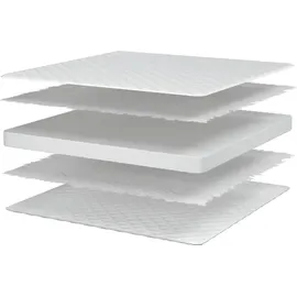 vidaXL Memory-Schaum-Matratze 100x200x17 cm Weich Weiß