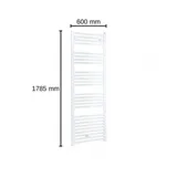 Evenes Handtuchheizkörper Jessica 1785 x 600 mm Mittelventil weiß