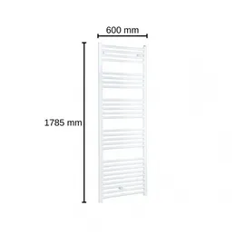 Evenes Handtuchheizkörper Jessica 1785 x 600 mm Mittelventil weiß