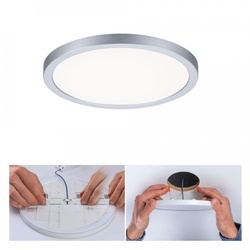 Paulmann 93038 LED Einbaupanel Areo VariFit IP44 rund 175mm 13W 4.000K Chrom matt