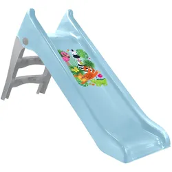 Mochtoys Kinderrutsche Pastell, 140 cm Rutschlänge, Wasserrutsche, wetterfest blau