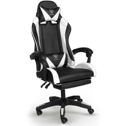 Gaming Stuhl Home Office Chair Racing Chefsessel Bürostuhl Sportsitz Büro Stuhl Schwarz/Weiß