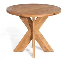 SonnenPartner Quantum Gartentisch Ø 90 x 76 cm Old Teak