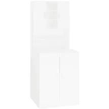 vidaXL Waschmaschinenschrank 0 x 0 cm Weiß Holz