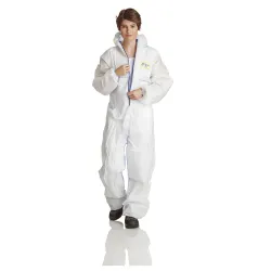 ProSafe® Einweg-Overall Light, Kapuze, weiß, PSA Kategorie 3 SMS-L , 1 Stück, Größe L