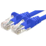 1aTTack.de Netzwerkkabel Cat.6 - blau - 1x - 20m - CAT6 Ethernet Kabel Lankabel 1000 Mbits Patchkabel