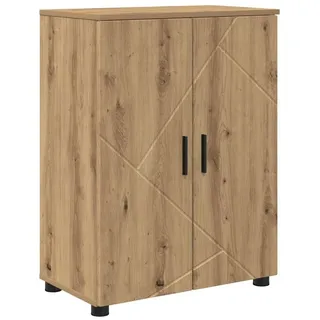 vidaXL Badezimmer Schrank mit Regal Eiche handwerklich 60 x 35 x 80 cm