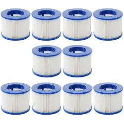 Wasserfilter für Whirlpool MCW-E32, Ersatzfilter Filterkartusche Filterpatrone Lamellenfilter, Zubehör ~ 10 Stück