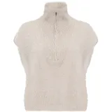 Cartoon Strickpullunder mit Reißverschluss in Beige | 42