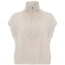 Cartoon Strickpullunder mit Reißverschluss in Beige | 42