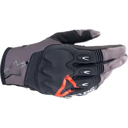 Alpinestars Techdura Motocross Handschuhe, schwarz-grau-rot, Größe M für Männer