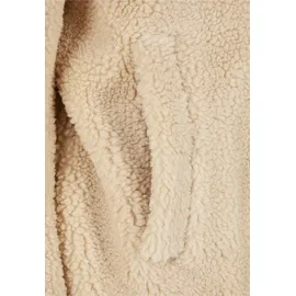URBAN CLASSICS Ladies Sherpa Biker Jacket - beige