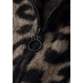 street one studio Damen, Flauschiger Leo Cardigan - 46