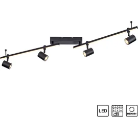 Paul Neuhaus Barik 4-flammig 120 cm schwarz