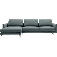 creation by rolf benz Ecksofa "CR.414, Designecksofa, Polsterecke, Breite 300cm, L-Form", blau (wasserblau, steingrau), B:300cm H:91cm T:172cm, CREATION BY ROLF BENZ, Sofas, Ecksofa, wahlweise aus feinstem Rindsleder oder hochwertigem Chenille