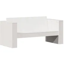 vidaXL Gartensofa 134 x 60 x 62 cm Weiß
