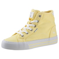 Mustang Shoes Schnürboots »High-Top-Sneaker, Freizeitschuh,«, Plateau, High Top-Sneaker, Freizeitschuh mit Innenreißverschluss, gelb