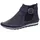 Gemini Damen Stiefelette Leder Cutouts floral Muster 382019-19, Größe:38 EU, Farbe:Blau - Blau - 38