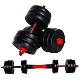 CCLIFE Hantel-Set Hantel Kurzhantel set Dumbbell verstellbar 20/25/30/40kg schwarz