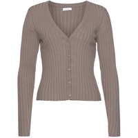 LASCANA Strickjacke Damen taupe Gr.40/42