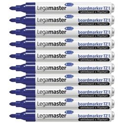 Legamaster 10x Whiteboard-Marker »TZ 1«, für Flipcharts und Whiteboards geeignet, Ausführun blau