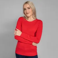 CASHMASOFT Pullover Cashmeregriff Rundhalsausschnitt mit Strukturdetails