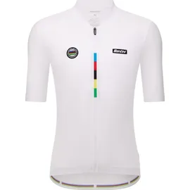 Santini SMS Santini UCI World Champion Mondo 2025 Kurzarm-radtrikot - White - S