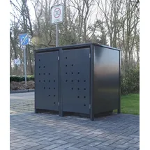 SRM Design Mülltonnenbox Modell No.3 120 cm grau