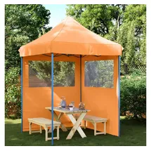vidaXL Partyzelt 3 x 3 m inkl. 2 Seitenteile Orange