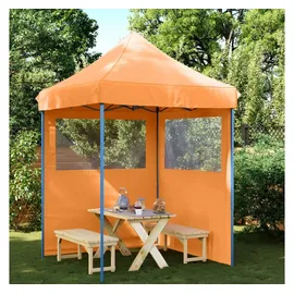 vidaXL Partyzelt 3 x 3 m inkl. 2 Seitenteile Orange
