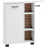 WELLTIME Schildmeyer Nischenschrank Katta weiß matt/Akustikpaneel Optik, 70,7 x 17,0 x 74,3 cm