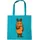 LOGOSHIRT Die Sendung mit der Maus", Baumwolltasche 38x42 cm Turquoise - Einheitsgröße