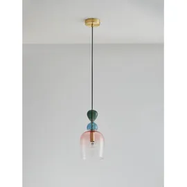 Nova Luce Murano 1-flg. E14 40 cm gold, multicolor