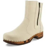 Woody Damen Veronika Clog Stiefelette, Creme, 40 EU